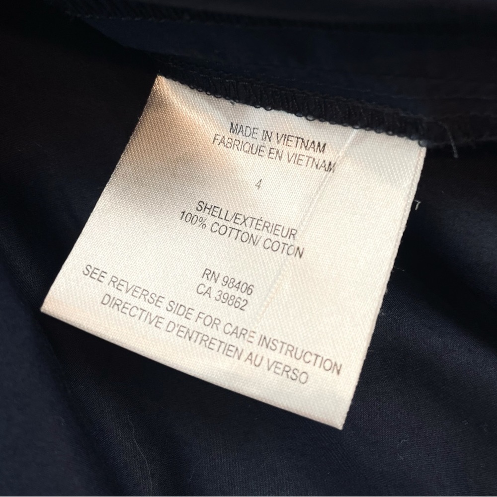 THEORY • Navy Blue Gemine Sleeveless Tiered A-Line Mini Dress, 4 - Picture 12 of 16